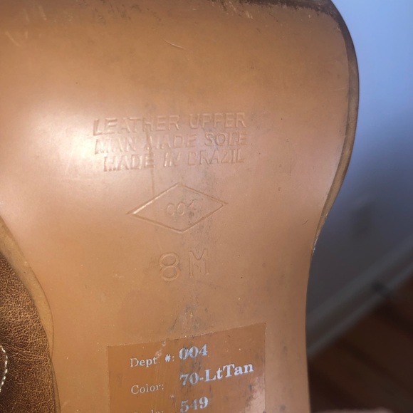 Leather high heel boots - Picture 4 of 7